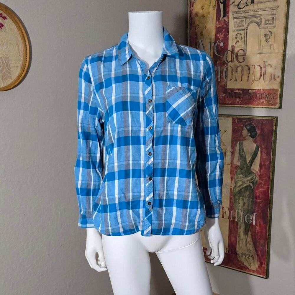 Vintage Y2K Blue Flannel by Laura Scott